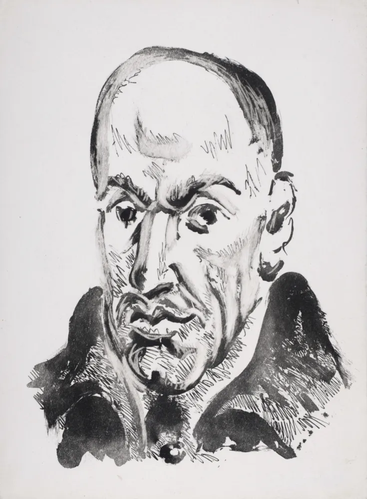 Aquatint Picasso - Le Poète à un excellent peintre étranger qui faisait son portrait, 1947