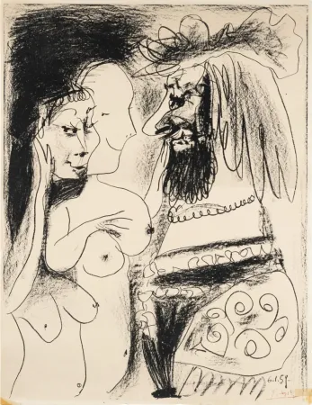 Lithograph Picasso - Le Vieux Roi