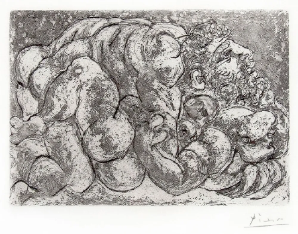 Etching Picasso - Le Viol IV from the Vollard Suite, 1933