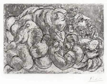 Etching Picasso - Le Viol IV from the Vollard Suite, 1933