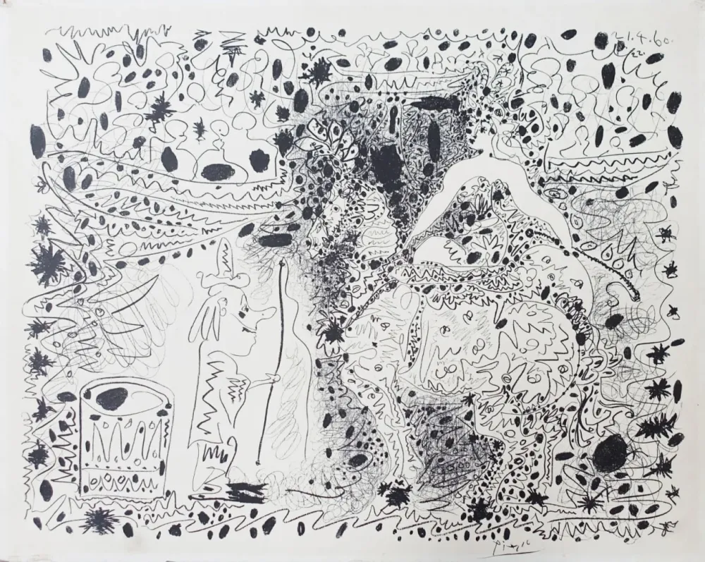 Lithograph Picasso - L’Écuyère (The Horsewoman)