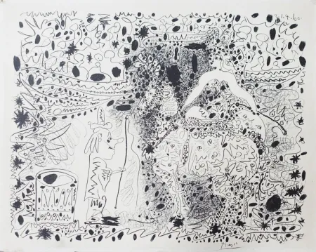 Lithograph Picasso - L’Écuyère (The Horsewoman)