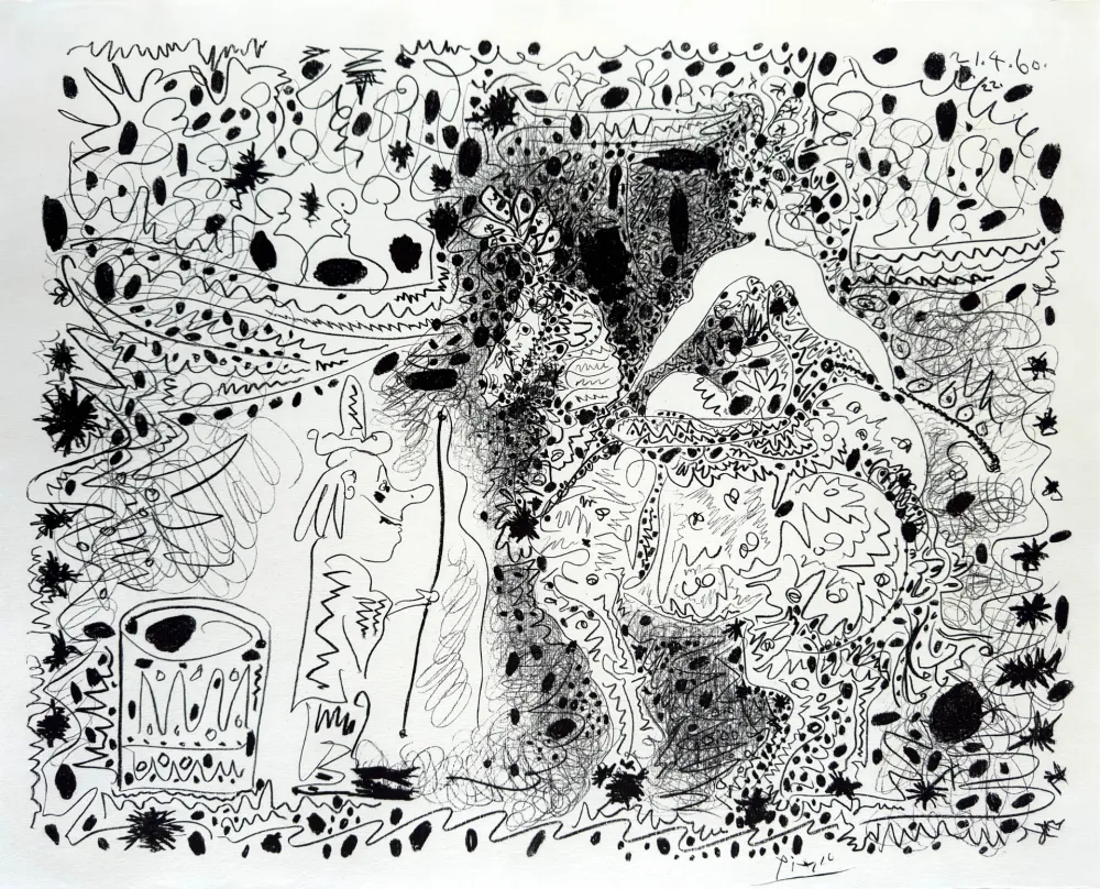 Lithograph Picasso - L'Ecuyère (The Horsewoman)