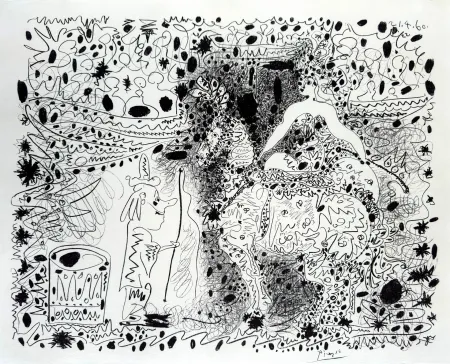 Lithograph Picasso - L'Ecuyère (The Horsewoman)