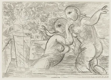 Etching Picasso - Les Baigneuses Surprises, from La Suite Vollard