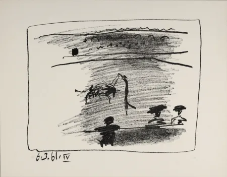 Lithograph Picasso - Les Banderilles, 1961