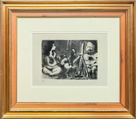 Engraving Picasso - Les bleus de Barcelone