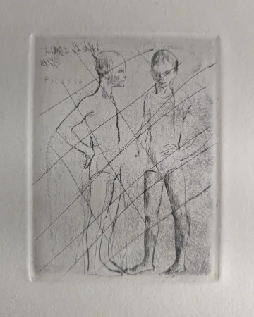 Drypoint Picasso - Les deux saltimbanques