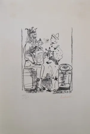 Lithograph Picasso - Les Saltmbanque (B855)