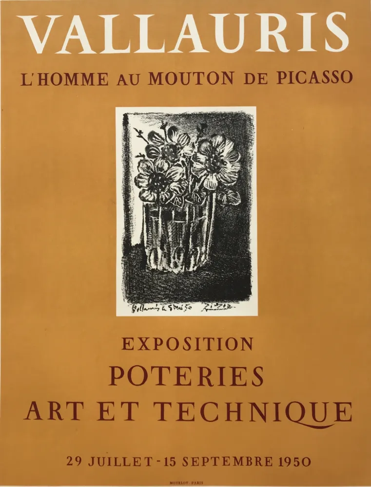 Lithograph Picasso - L'Homme au Mouton de Picasso - Vallauris