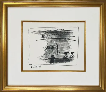 Lithograph Picasso - Los Banderillos