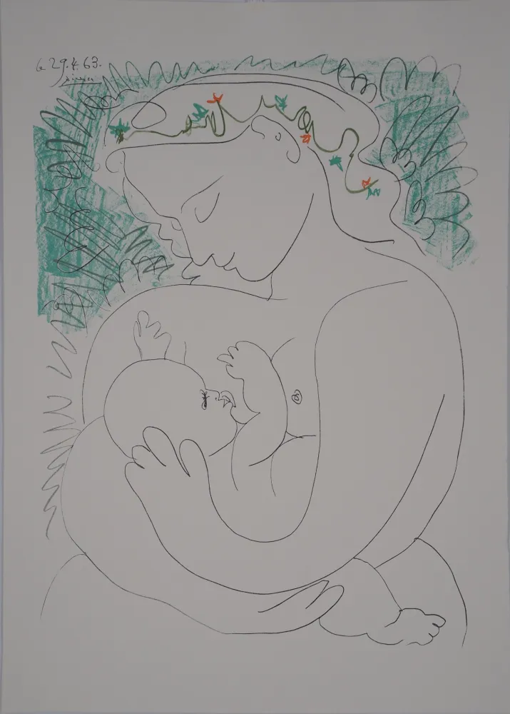 Lithograph Picasso - Maternité, grand modèle