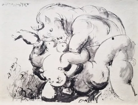 Pochoir Picasso - Minotaure