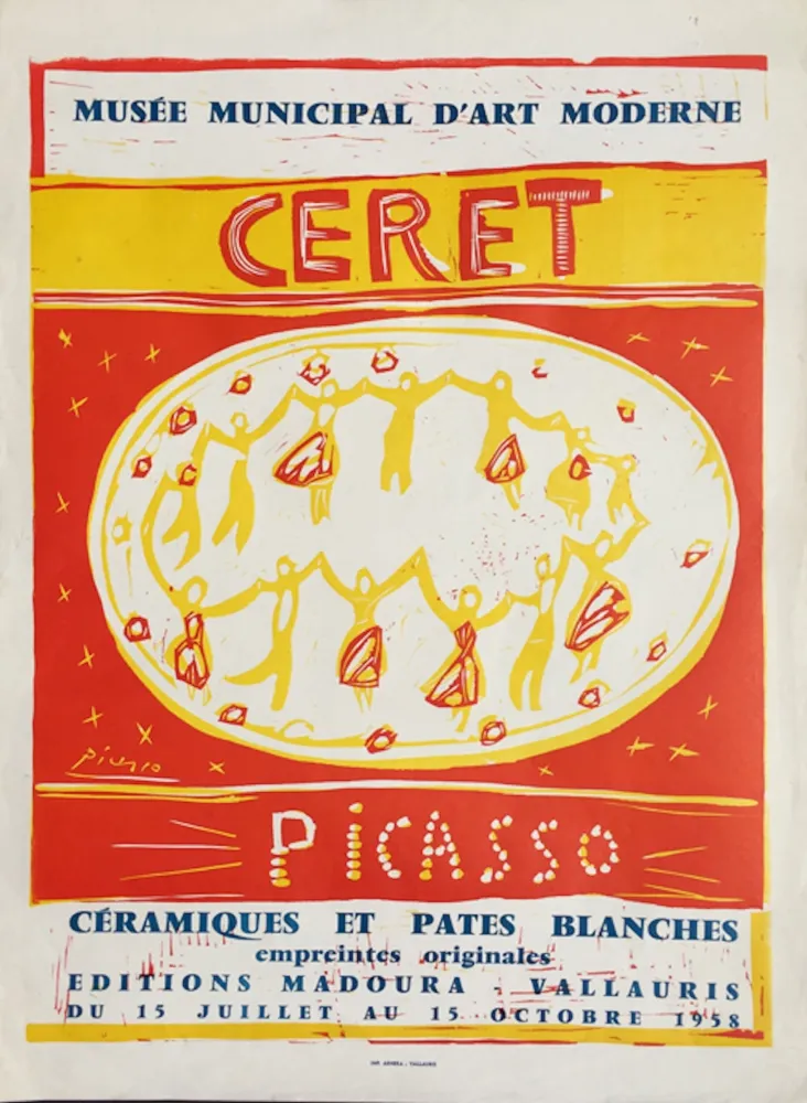 Linocut Picasso - Musee Municipal D’art Moderne Ceret (B. 1283)