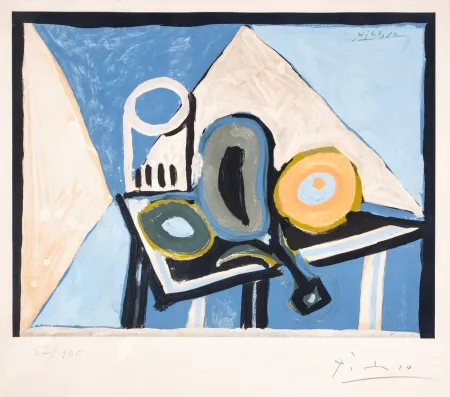 Lithograph Picasso - Nature morte à l’aubergine