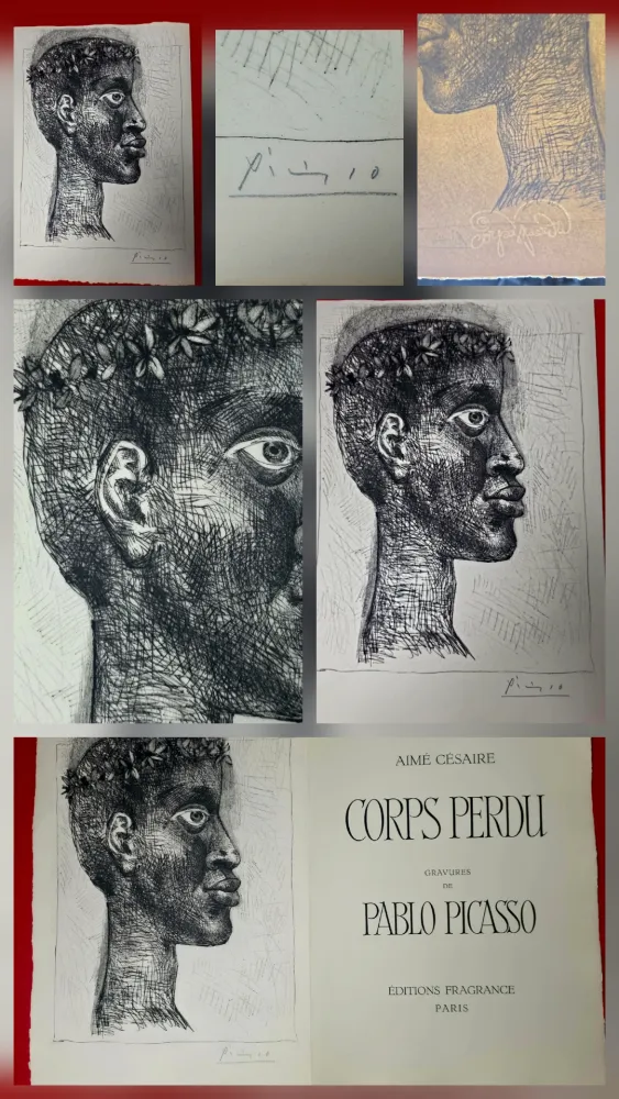 Lithograph Picasso - Negre Negre Negre - Corps Perdu Signed