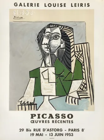 Lithograph Picasso - Oeuvres Récentes, Galerie Louise Leiris