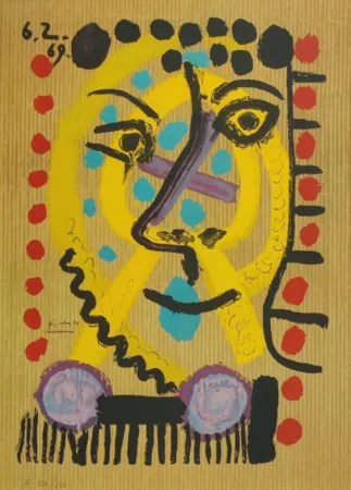 Lithograph Picasso - One plate, from Les Portraits Imaginaires