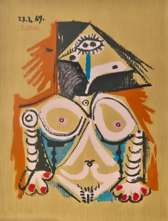 Lithograph Picasso - One plate, from Les Portraits Imaginaires (3)