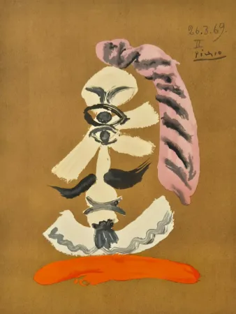 Lithograph Picasso - One plate, from Les Portraits Imaginaires (4)