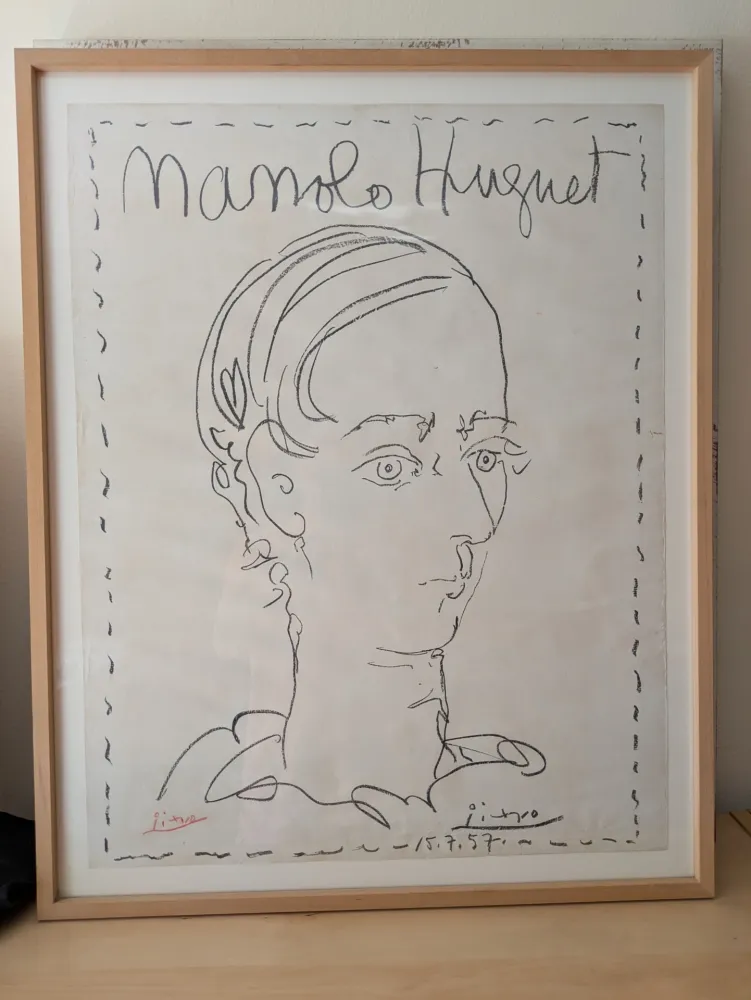 Lithograph Picasso - Pablo Picasso Manolo Huguet