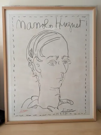 Lithograph Picasso - Pablo Picasso Manolo Huguet