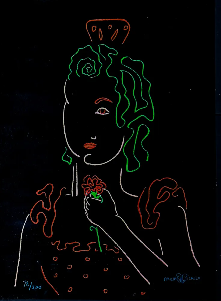 Screenprint Picasso - Paloma Picasso (1949) - Vallauris - Colour screen printing