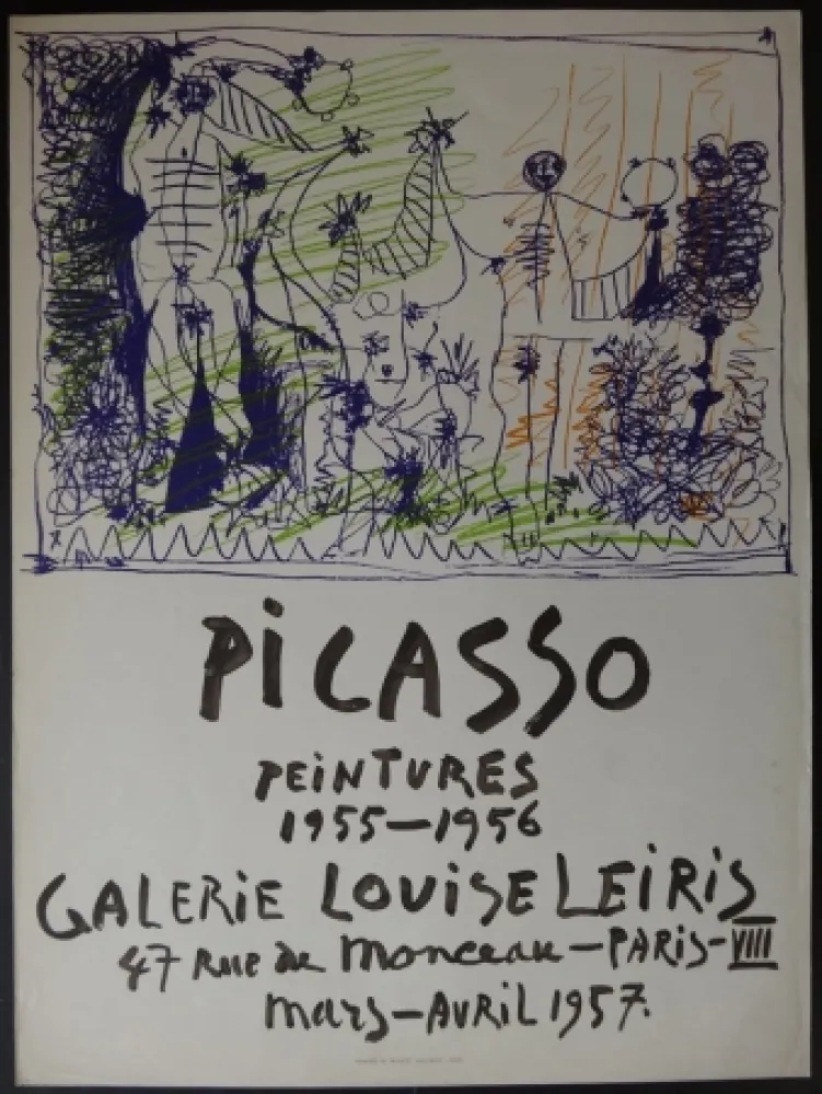 Lithograph Picasso - Peintures - Galerie Leiris 1957