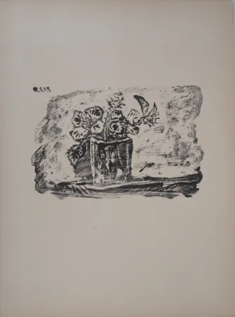 Lithograph Picasso - Petit pot de fleurs