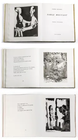 Illustrated Book Picasso - Pierre Reverdy. SABLE MOUVANT. 10 aquatintes originales (1966)