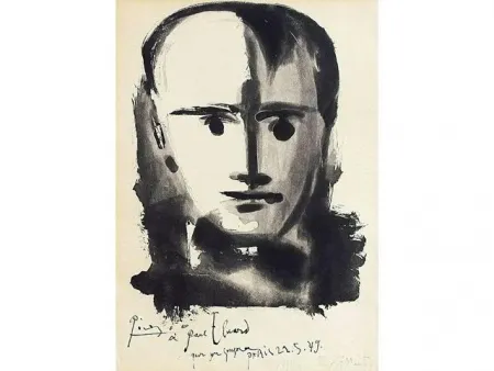 Aquatint Picasso - PORTRAIT D HOMME A LA MECHE 