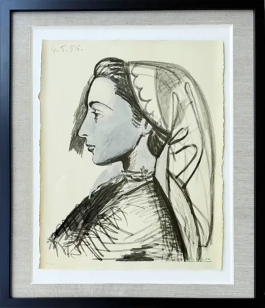 Lithograph Picasso - Portrait de Jacqueline