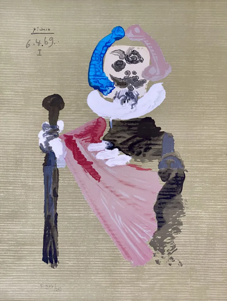 Lithograph Picasso - Portrait Imaginaires 6.4.69 I