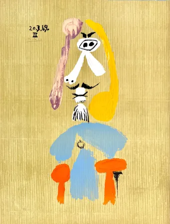 Lithograph Picasso - Portraits Imaginaires 20.3.69 II