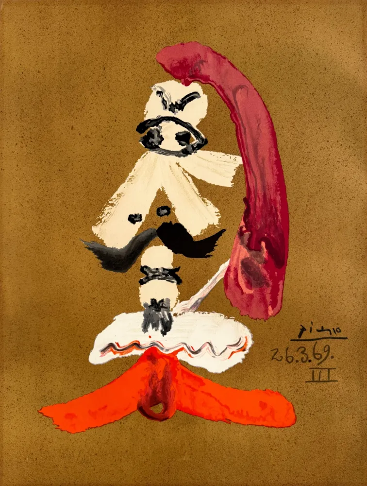 Lithograph Picasso - Portraits Imaginaires 26.3.69 III