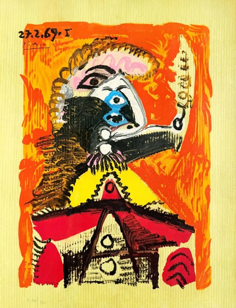 Lithograph Picasso - Portraits Imaginaires 27.2.69 I