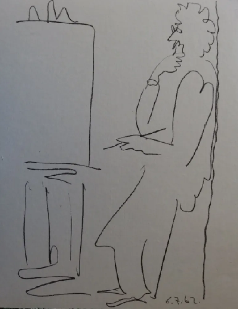 Lithograph Picasso - Regards sur Paris - The painter