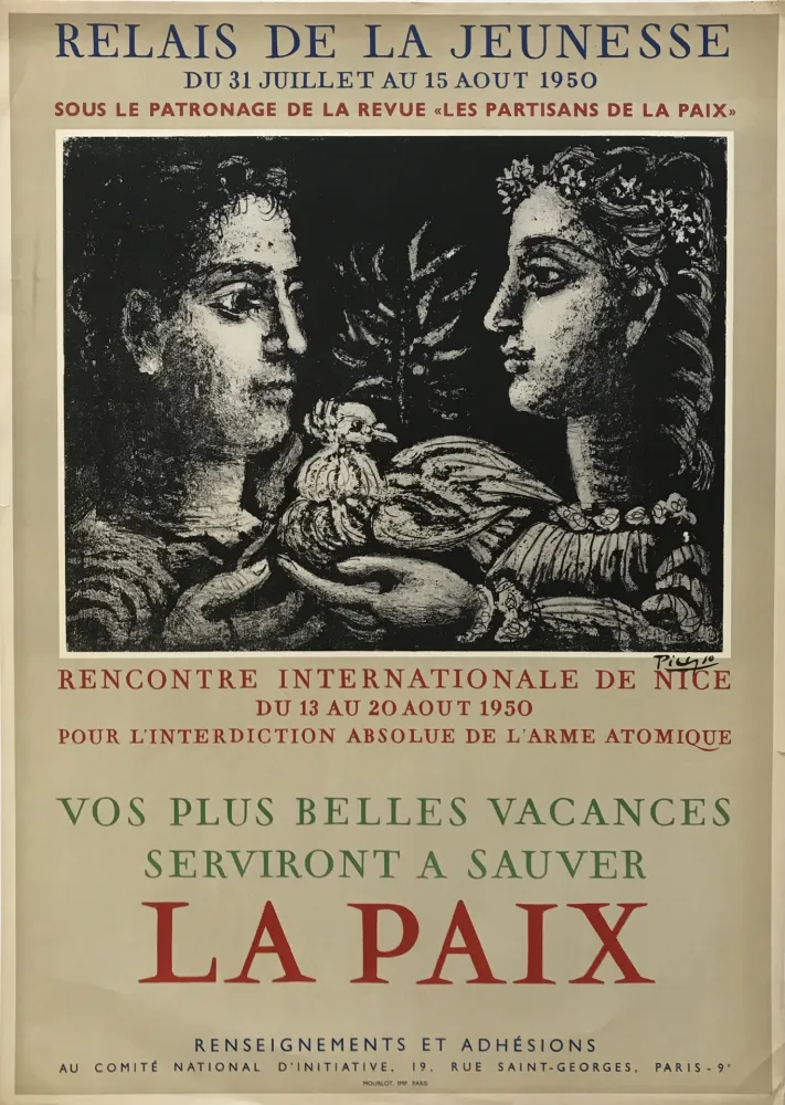 Lithograph Picasso - Relais de la Jeunesse