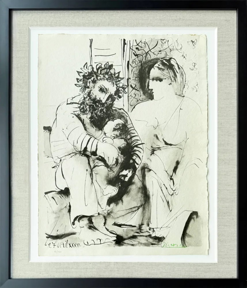 Lithograph Picasso - Scene de familie