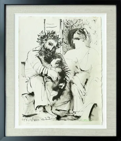 Lithograph Picasso - Scene de familie