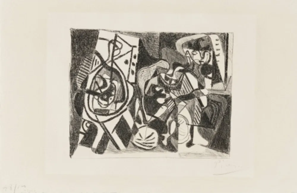 Lithograph Picasso - Scène d'intérieur