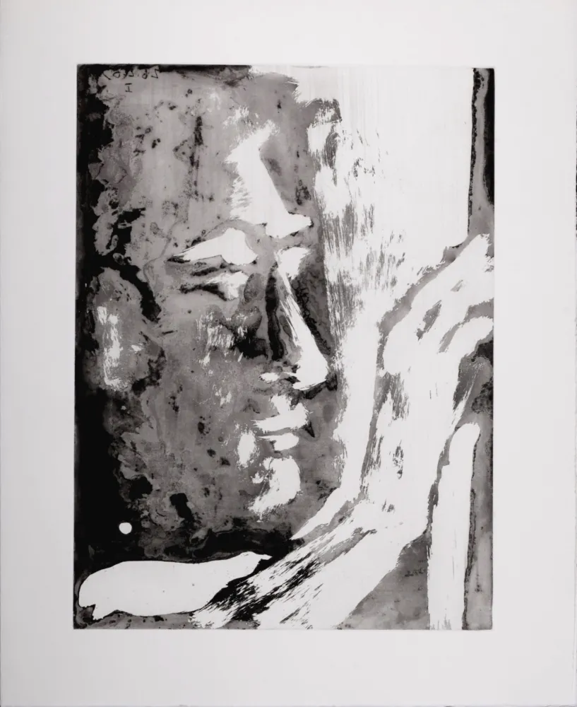 Aquatint Picasso - Sculpteur, 1966 - A fantastic original etching (Aquatint) by the Master!