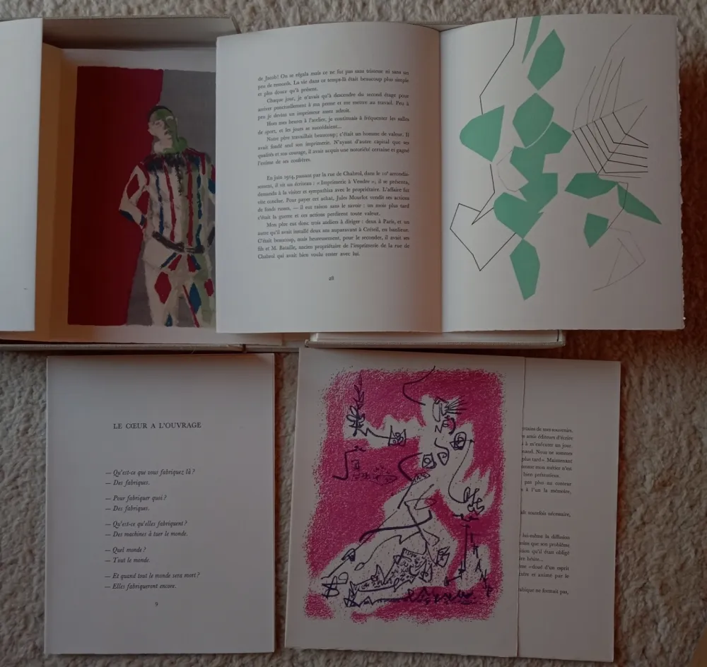 Lithograph Picasso - Souvenirs et Portraits d Artistes- Mourlot 