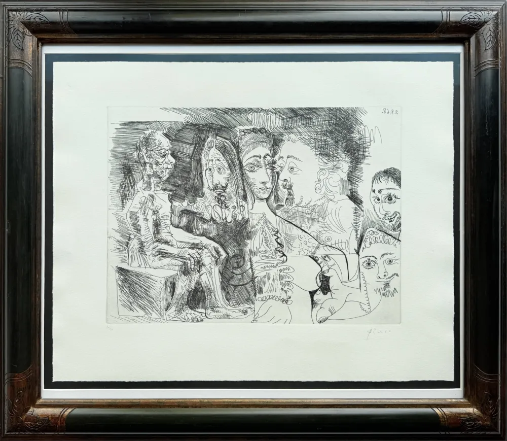 Engraving Picasso - Suite 347, 4 avril 1968, L. 17