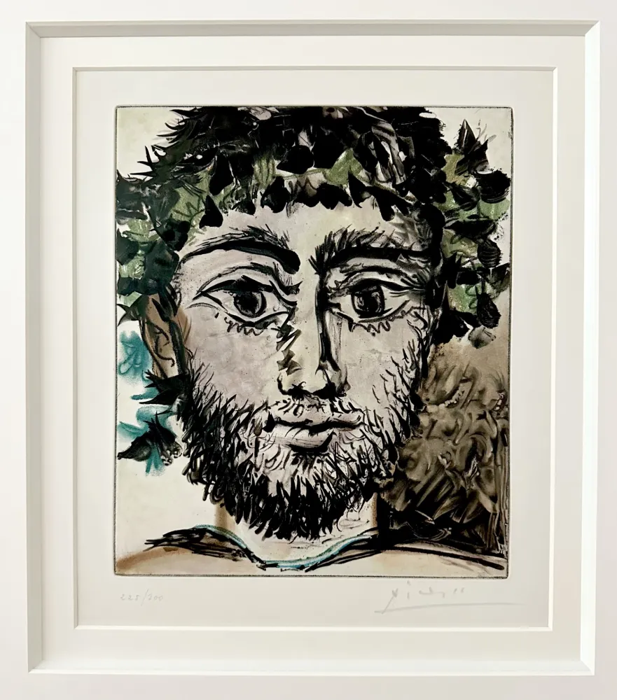 Etching And Aquatint Picasso - Tete de Faune