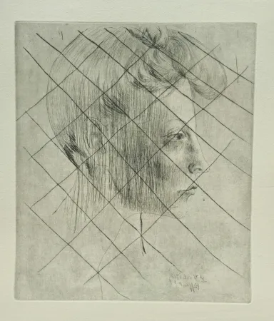 Etching Picasso - Tete de femme de Profile