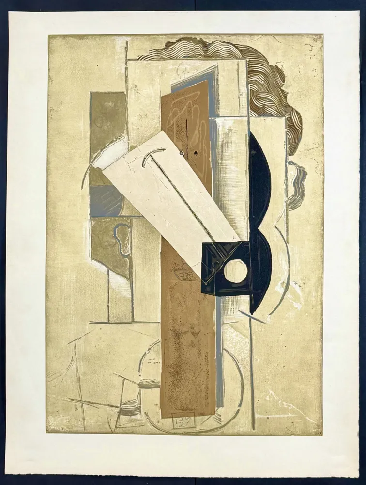 Lithograph Picasso - Tete de Jeune Fille a La Colombe, 1966