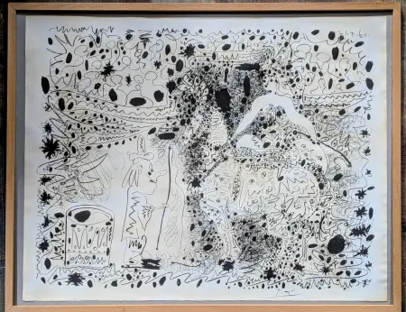 Lithograph Picasso - The Horsewoman / L’Ecuyère - Rare Original Lithograph on wove paper, 1960