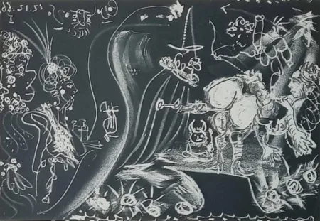 Etching And Aquatint Picasso - Untitled from Le Cocu Magnifique