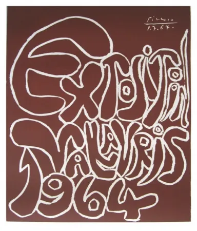 Linocut Picasso - Vallauris 64